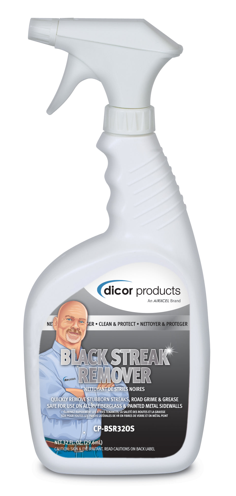 Dicor Corp. Black Streak Remover, 32 oz Spray Bottle - CP-BSR320S