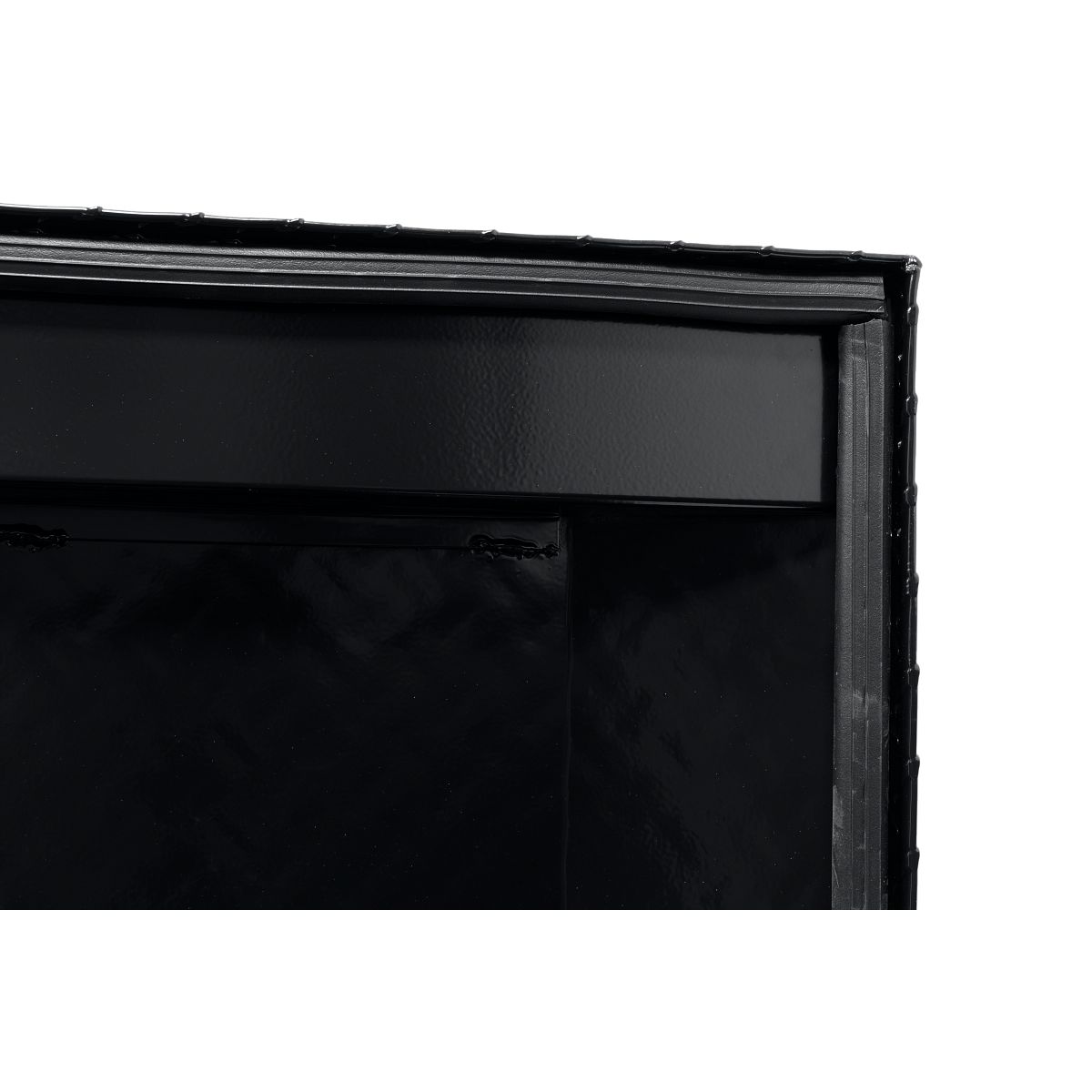 Weather Guard Tool Box, Gloss Black, Aluminum, 20 in Length x 72 in Width x 18 in Height - 121-5-04