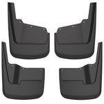 Husky Liners Mud Flap, Contoured, Black, With 2 x Spring Clip, Set Of 4 - 58296