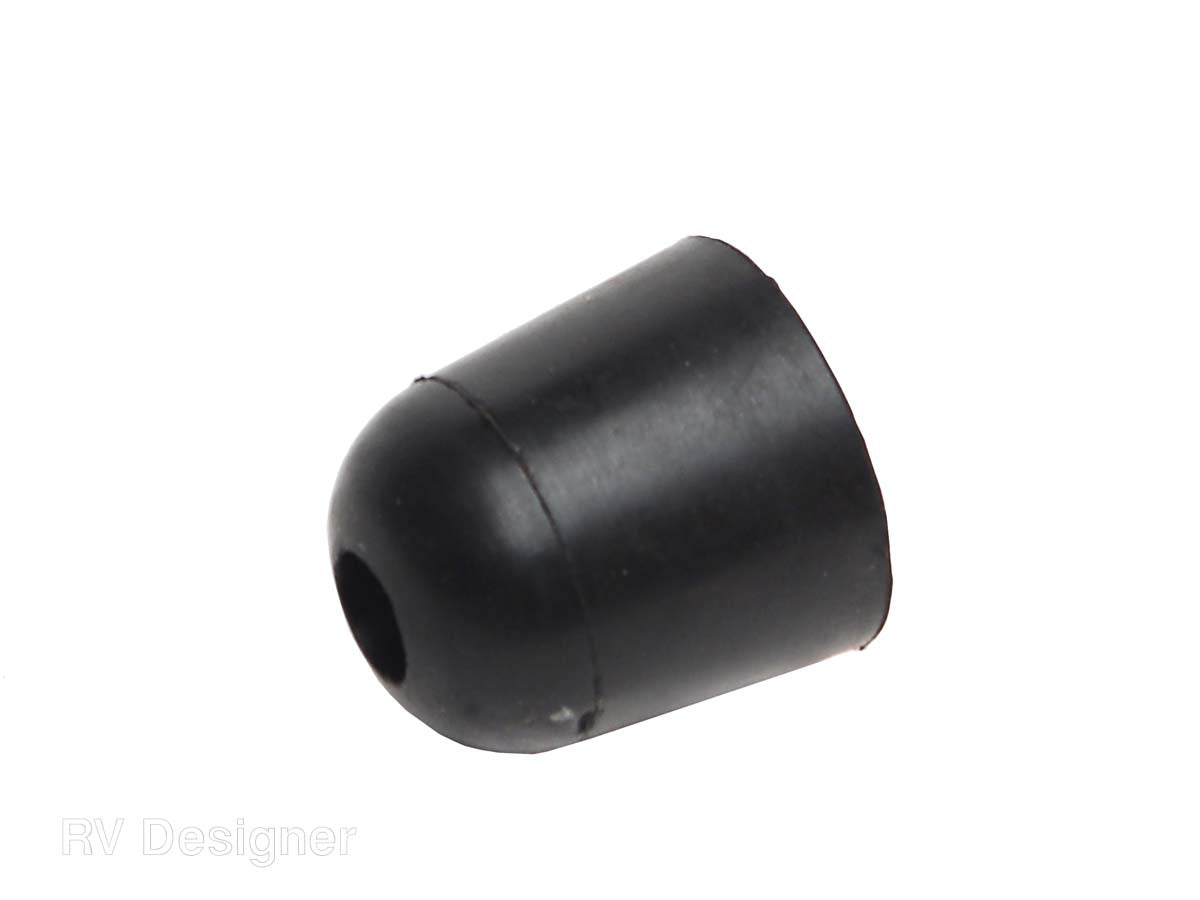 RV Designer Door Stop Bumper, Black, 1 in - E228