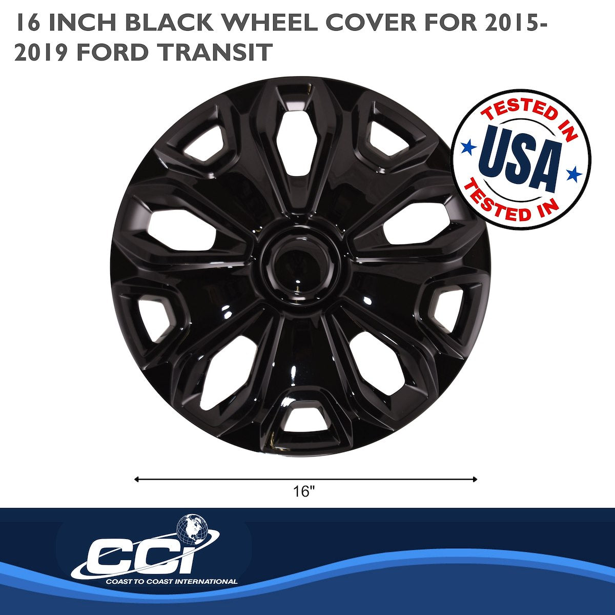 Coast2Coast Universal Wheel Covers IWC51216BLK product image 2