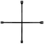 Performance Tool Lug Nut Wrench, 4 Way Wrench, Black, Steel - W1