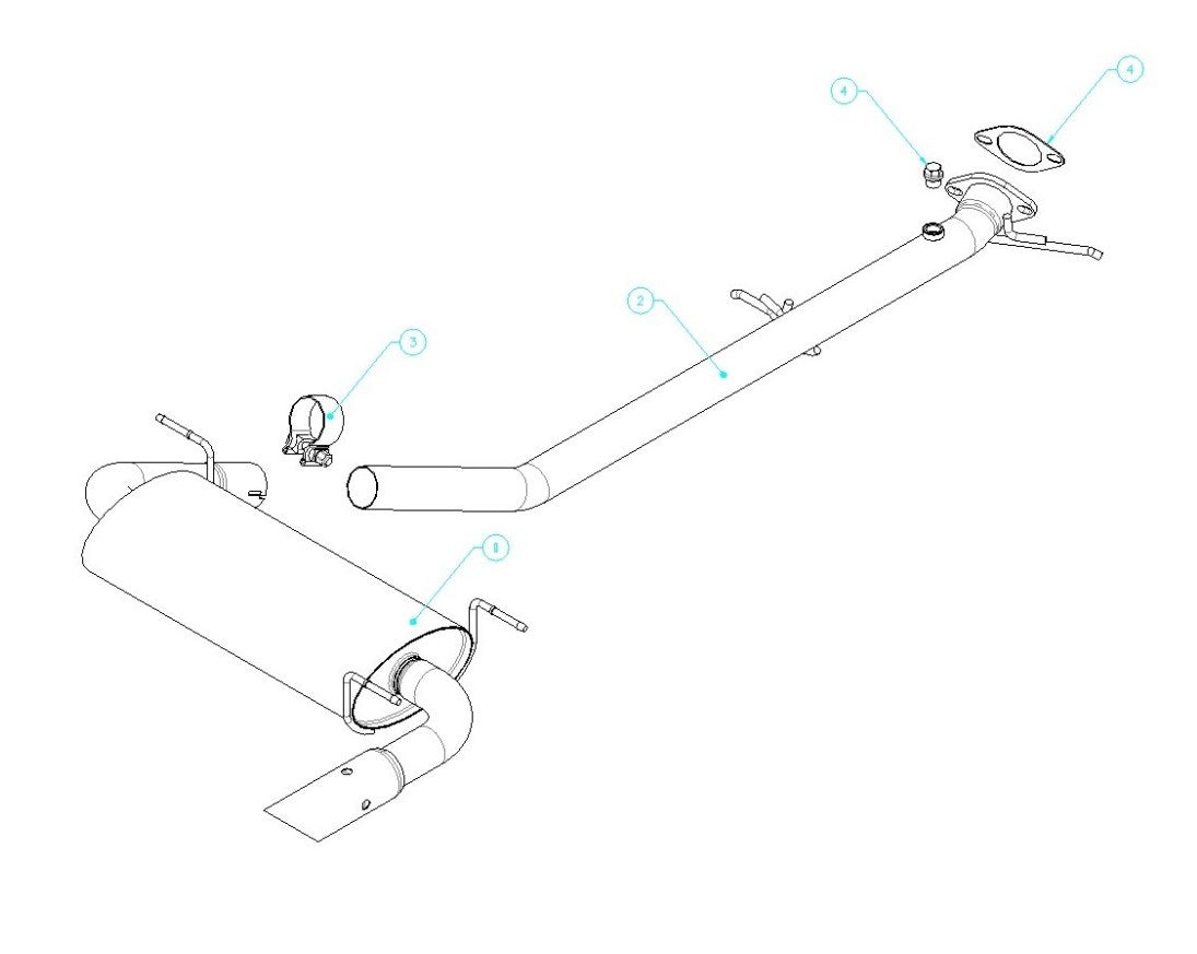 Borla Exhaust System Kit 14411 product image 3