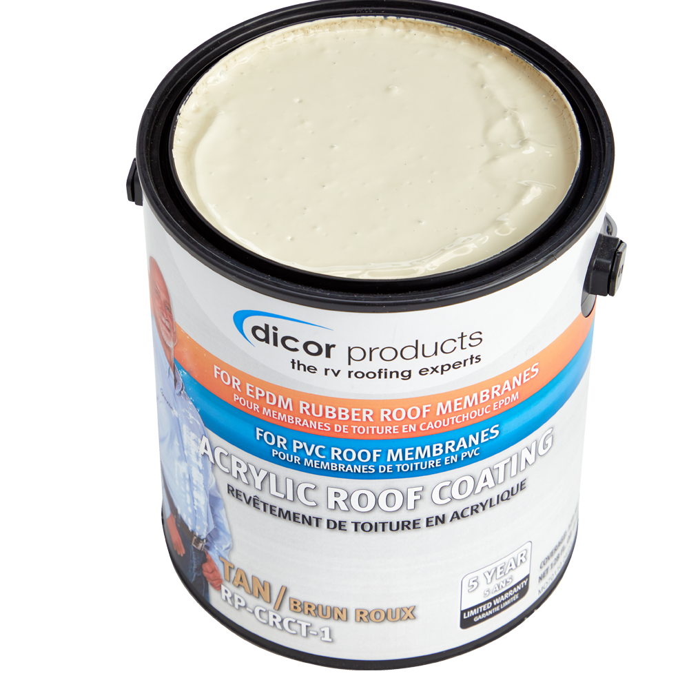 Dicor Corp. Roof Coating, Covers Up To 125 Square ft - RP-CRCT-1