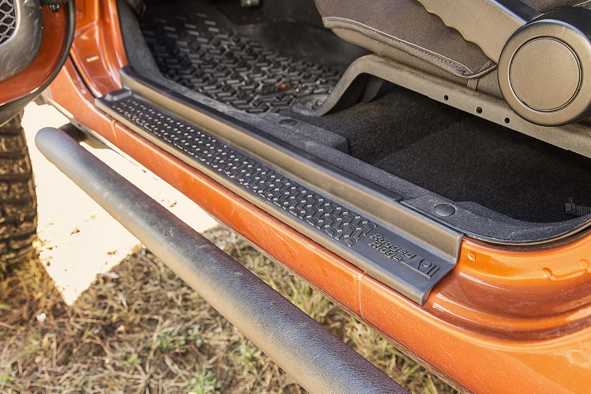 Rugged Ridge Door Sill Protector, Black, Set Of 4 - 11216.21
