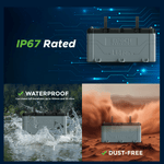 Epoch Battery, 36 V, M8 Threaded Stud Top Terminal, Lithium Iron Phosphate Style (LiFePO4) - B36100A-A