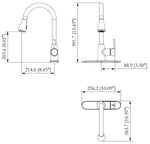 Phoenix Products Faucet, 8 in Deck Mount, 1 Hole Or 3 Hole Application, Ceramic Disc Valve - PF231466