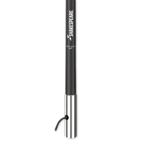 Shakespeare VHF Radio Antenna, Classic Series, 8 ft Height, 6 dBi Gain - 5101-BLK