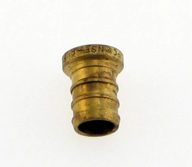 Elkhart Supply Fitting Plug/Fitting Cap, 1/2 in Test Plug, Brass - 41173