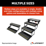 Lippert Entry Step, Series 25, 24 in Tread Width x 9 in Depth, With 8 in Rise - 365837