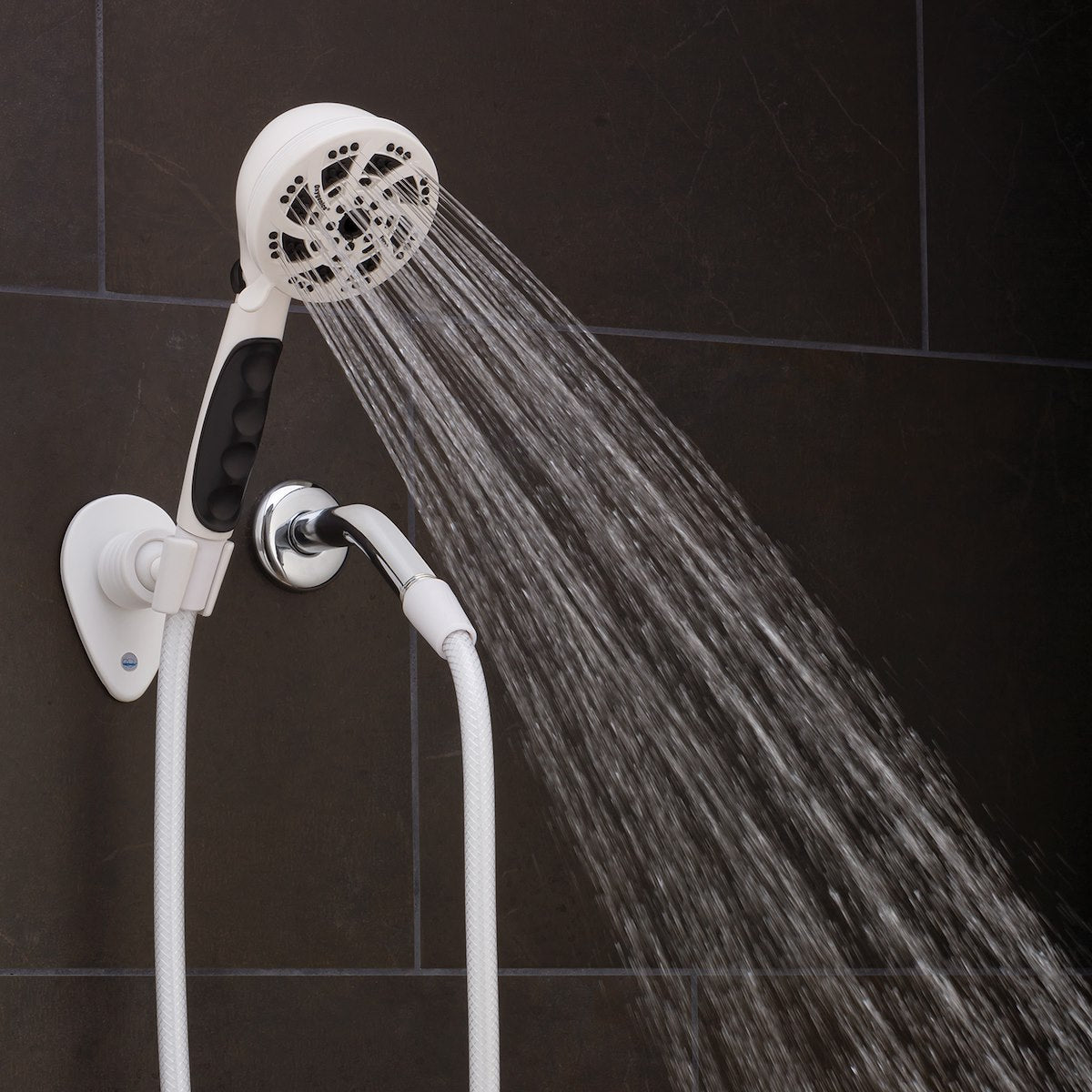 Oxygenics/ ETL Shower Head, Hand Held With 72 in Hose, With 5 Function Spray Settings, 3-3/4 in Outer Diameter - 92789