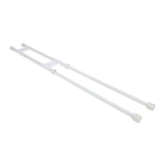 Camco Refrigerator Content Brace, Bar Extends From 16 in Length to 28 in Length, White Plastic - 44073