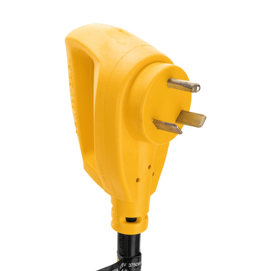 Camco Power Cord, 30 amp, 25 ft Length, Male NEMA TT-30P Plug And L5-30R Locking Female - 55501