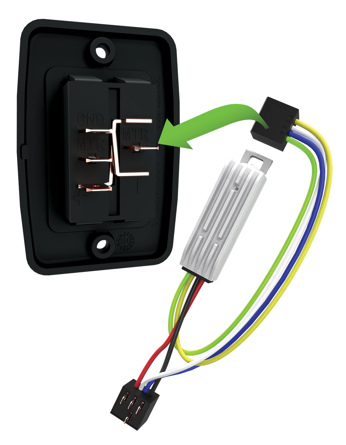 Velarium Awning Switch, Black - VA0801