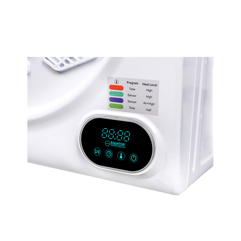 Pinnacle Appliances Clothes Dryer, 24 in Width x 28 in Height x 22 in Depth, White, Stainless Steel Drum - 21-852W