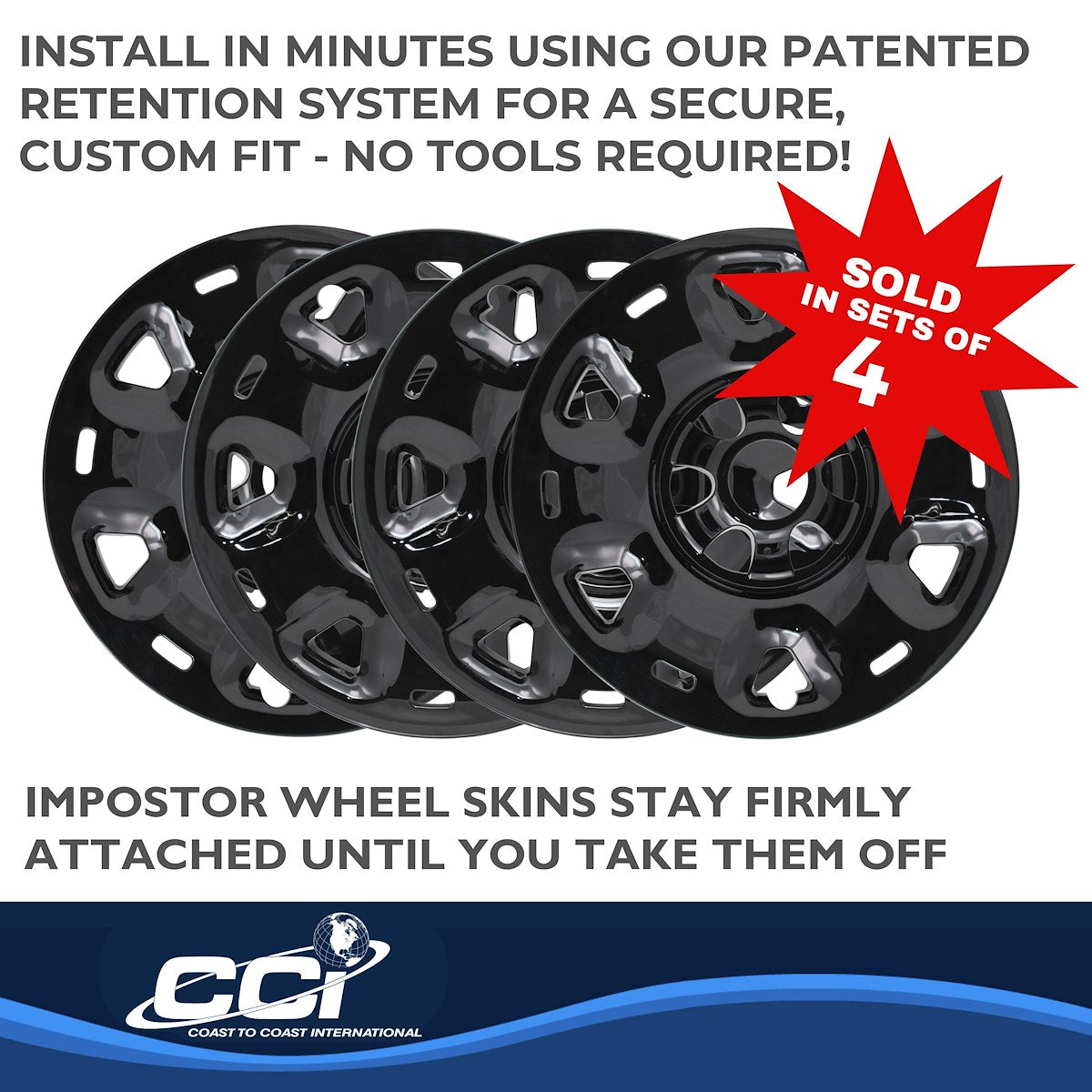 Coast2Coast Wheel Skins & Styled Wheel Covers IWCIMP101BLK product image 4