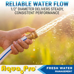 Aqua Pro Fresh Water Hose, 1/2 in Diameter, 50 ft Length, 120 PSI Working Pressure - W20865