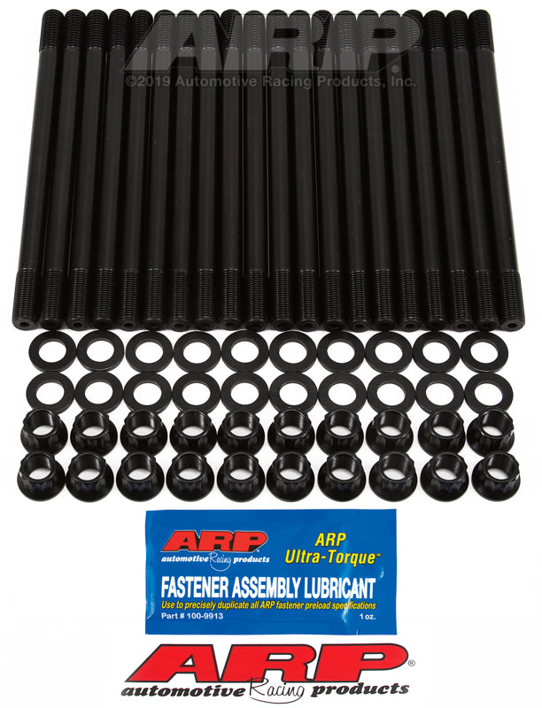 ARP Cylinder Head Stud, For Use With Ford 6.0L Powerstroke, 12 Point Nuts, Black Oxide - 250-4202
