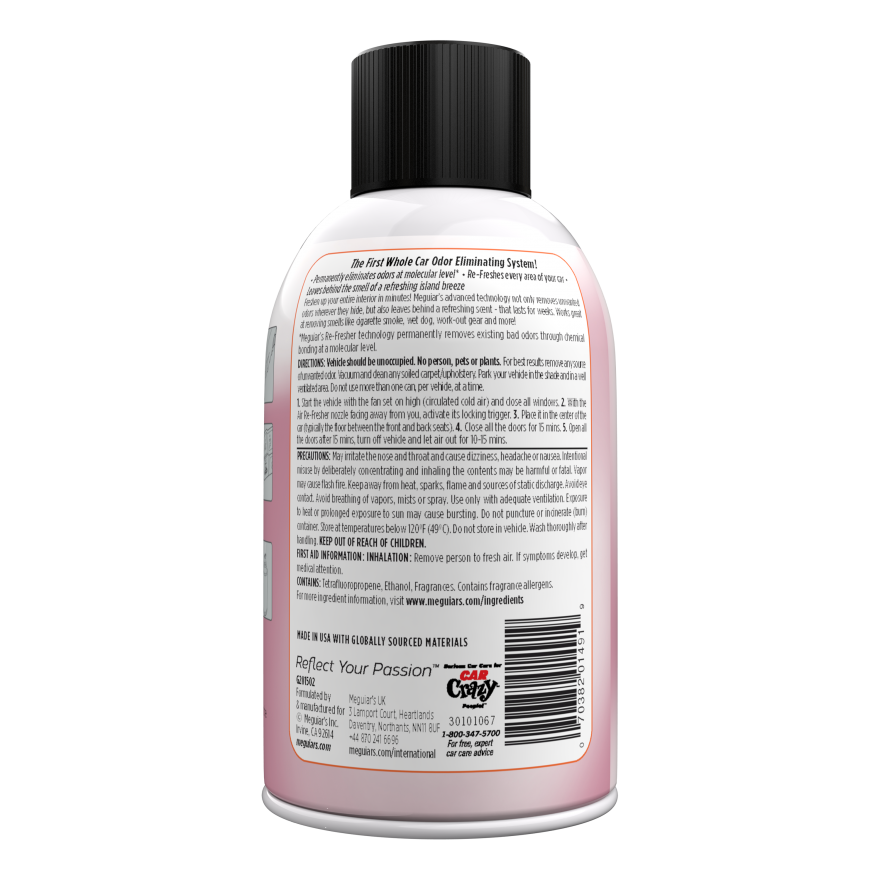 Meguiars Air Freshener, 2 oz Aerosol Can - G201502