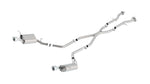 Borla Exhaust System Kit, T-304 Stainless Steel, 2-1/2 in Pipe Diameter - 140449