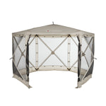 Lippert Portable Canopy, 92-1/2 in Height x 143-3/4 in Diameter, 107 Square ft Space For 4 To 6 People, 11 Millimeter Fiberglass Poles - 2021123289