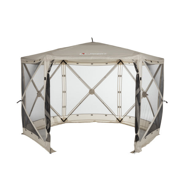 Lippert Portable Canopy, 92-1/2 in Height x 143-3/4 in Diameter, 107 Square ft Space For 4 To 6 People, 11 Millimeter Fiberglass Poles - 2021123289