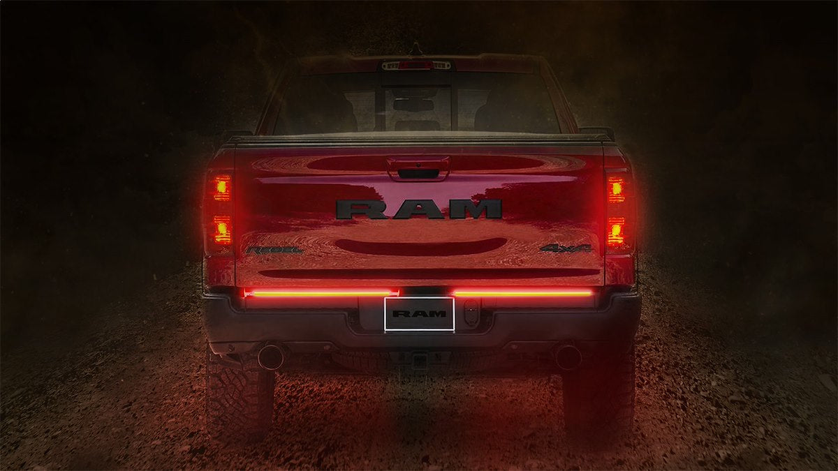 Putco Tailgate Light - LED, 60 in Blade Light Bar, Red Lens, Red Running/Red Brake/White Reverse/Red Turn Signals - 9202060-05