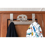 Camco Towel Rack, Fits Doors Up To 3/4 in Thick, 8-1/2 in Length x 4-5/8 in Width x 2-1/4 in Depth, Stainless Steel - 53381
