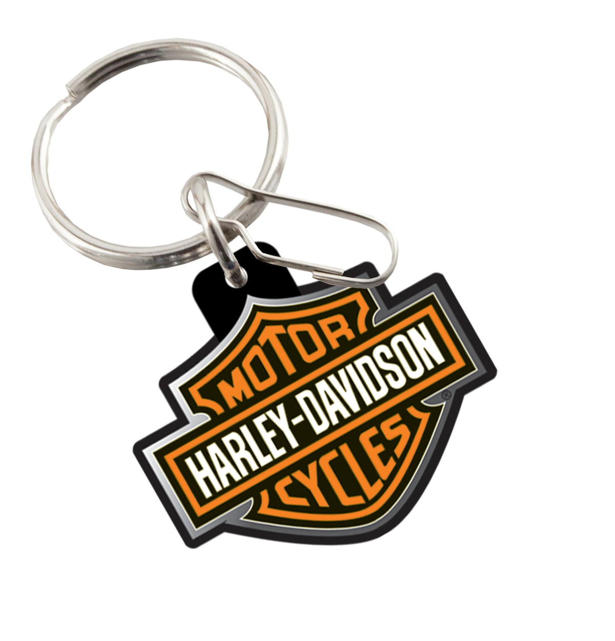 Plasticolor Key Chain, Orange/Grey/White - 004179