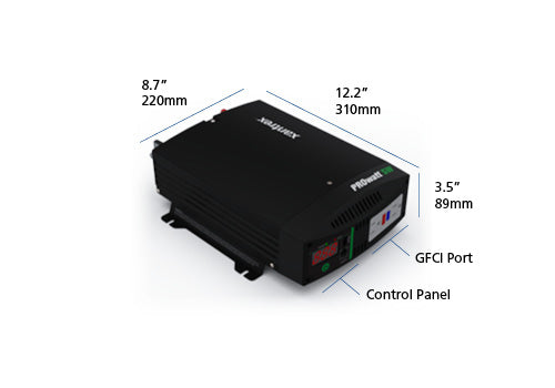Xantrex Power Inverter, Inverts 12 V DC To 120 V AC, 540 Watts Output/1200 Watts Surge, 90 Percent Efficiency - 806-1206