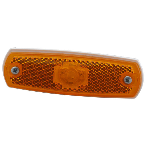 Grote Industries Clearance Light, LED, 5 in Length x 1-9/16 in Width x 7/16 in Height, White Polypropylene Housing - 47263