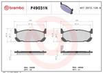 Brembo Brake Pads P49031N product image 2
