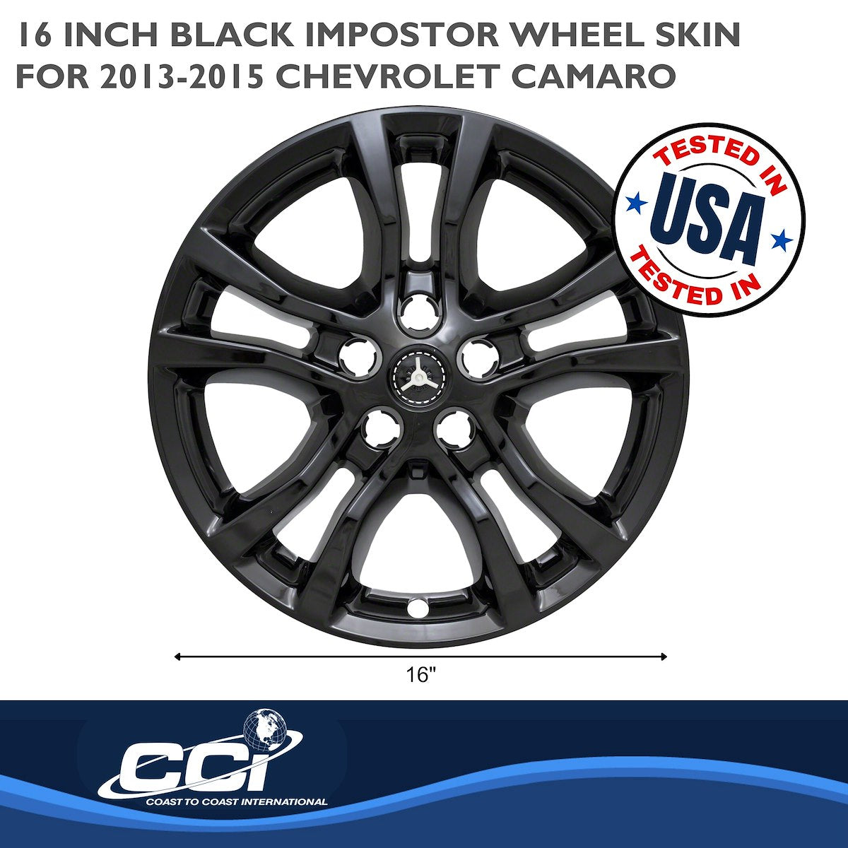 Coast2Coast Wheel Skins & Styled Wheel Covers IWCIMP398BLK product image 2