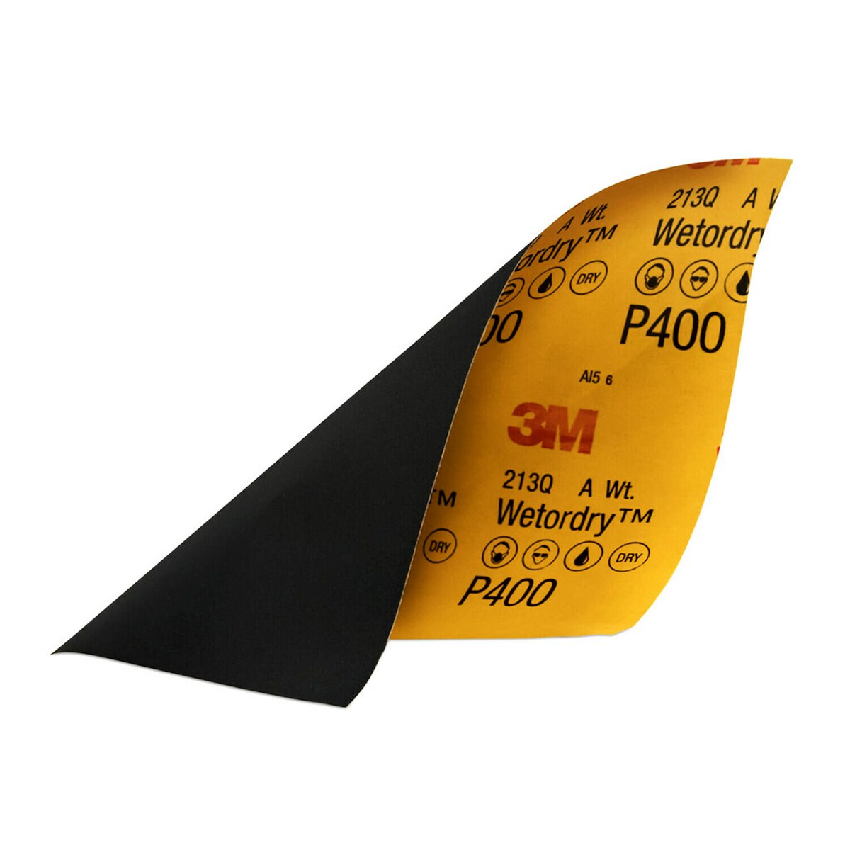 3M Sandpaper, P400 Grit, 9 in x 11 in, Aluminum Oxide, Pack of 5 - 32038