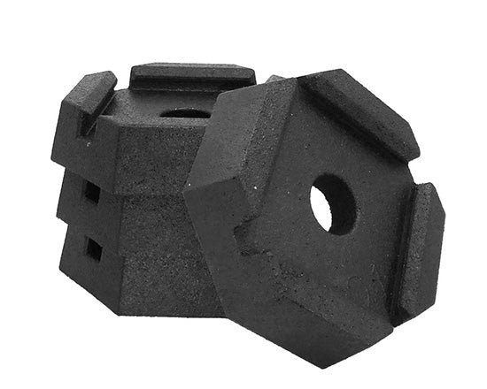 SnapPad Leveling Jack Foot Pad, Fits 5-1/2 in Square And 5-3/4 in Round Jack Foots, 8.15 in Diameter, Black, Set Of 4 - BL5SP4