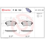 Brembo Brake Pads P85154 product image 3