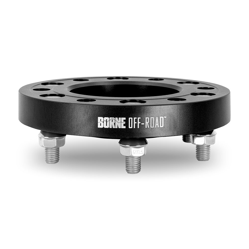 Borne Off-Road Wheel Spacer, 6 x 139.7 Millimeter Bolt Pattern, 38.1 Millimeter/1.5 in Thickness, 78.1 Millimeter Hub Size, Set Of 2 - BNWS-005-381BK