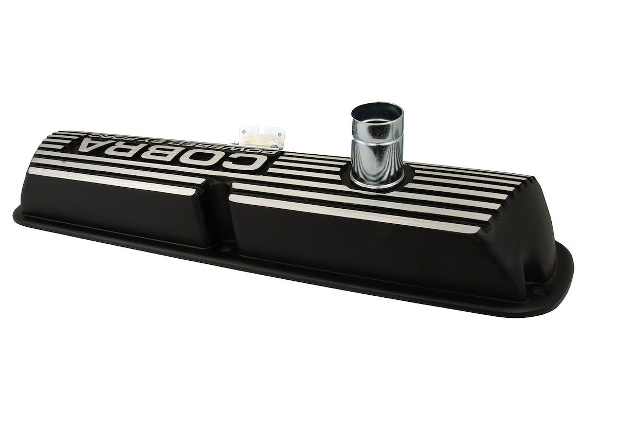 Ford Performance Valve Cover, Black Satin, Die-Cast Aluminum, Set of 2 - M-6582-A