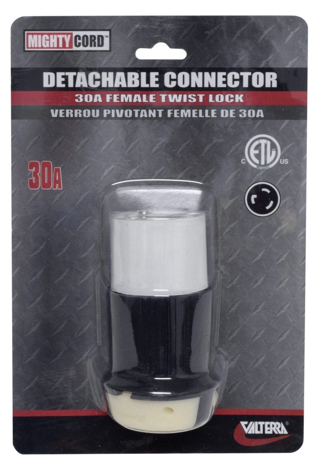 Valterra Power Cord Plug End, For Use With Valterra A10-30CV and A10-50CV, 30 amp - A10-30FDTVP