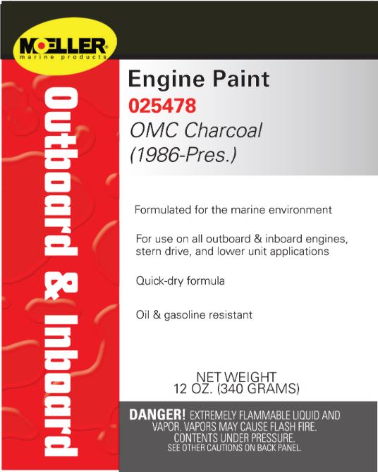 Moeller Marine Products Engine Paint, 12 oz - 025478