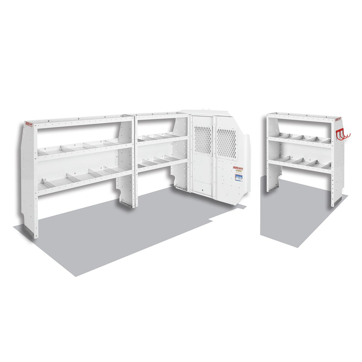 Weather Guard Van Storage System Kit, White - 600-8110R