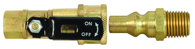 JR Products Propane Adapter Fitting, 1/4 in Quick Disconnect Coupler x 1/4 in Female NPT - 07-30455