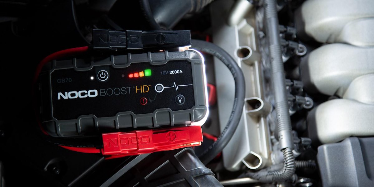 NOCO Battery Jump Starter, 56 Watt Hours Capacity Lithium-Ion Battery, 2000 Peak amp, Up To 40 Jump Starts Per Charge - GB70