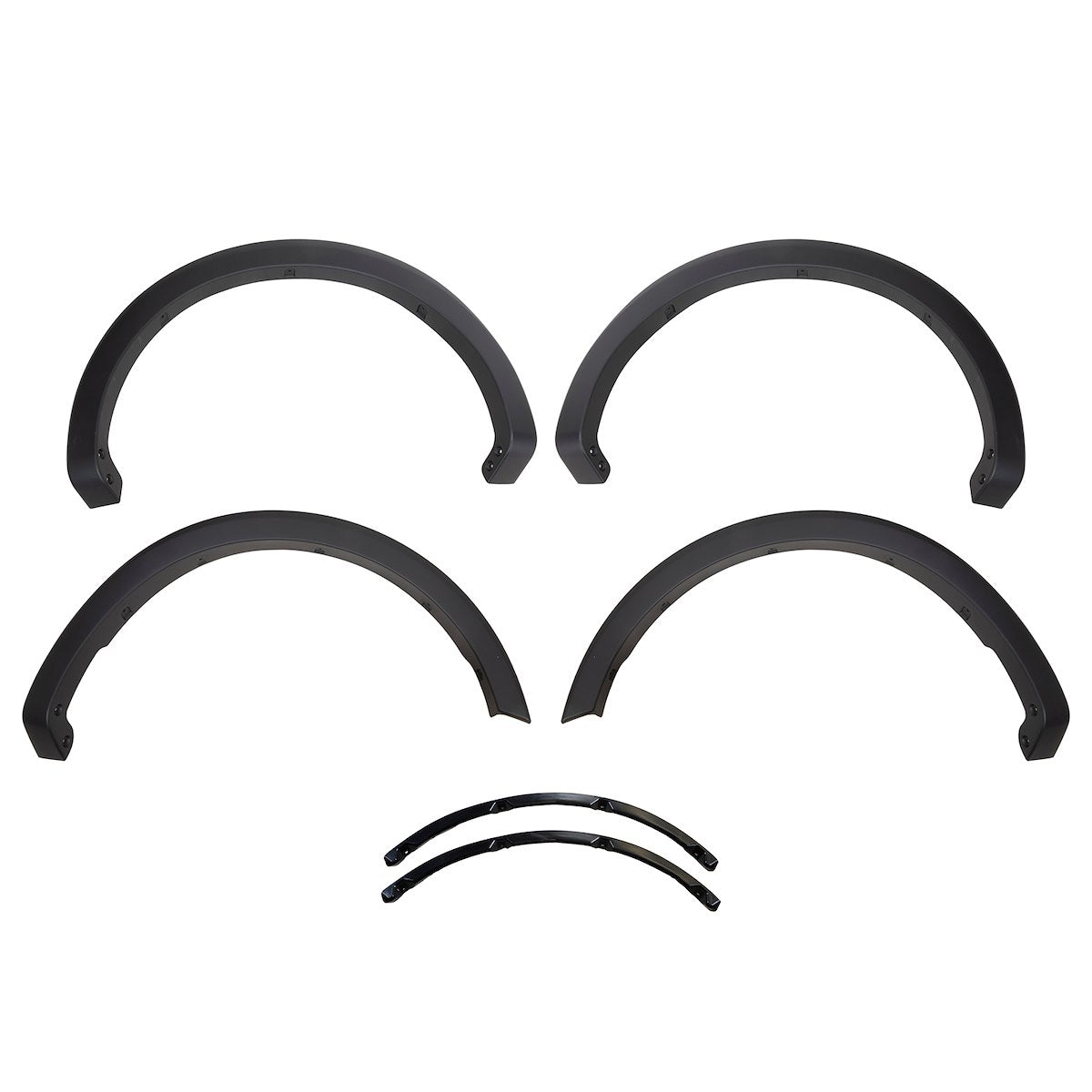 TrailFX Fender Flare, 1-1/2 in Tire Coverage, Black Smooth Paintable Finish, 3-1/4 in Flare Height, Set Of 4 - TFF3011OE