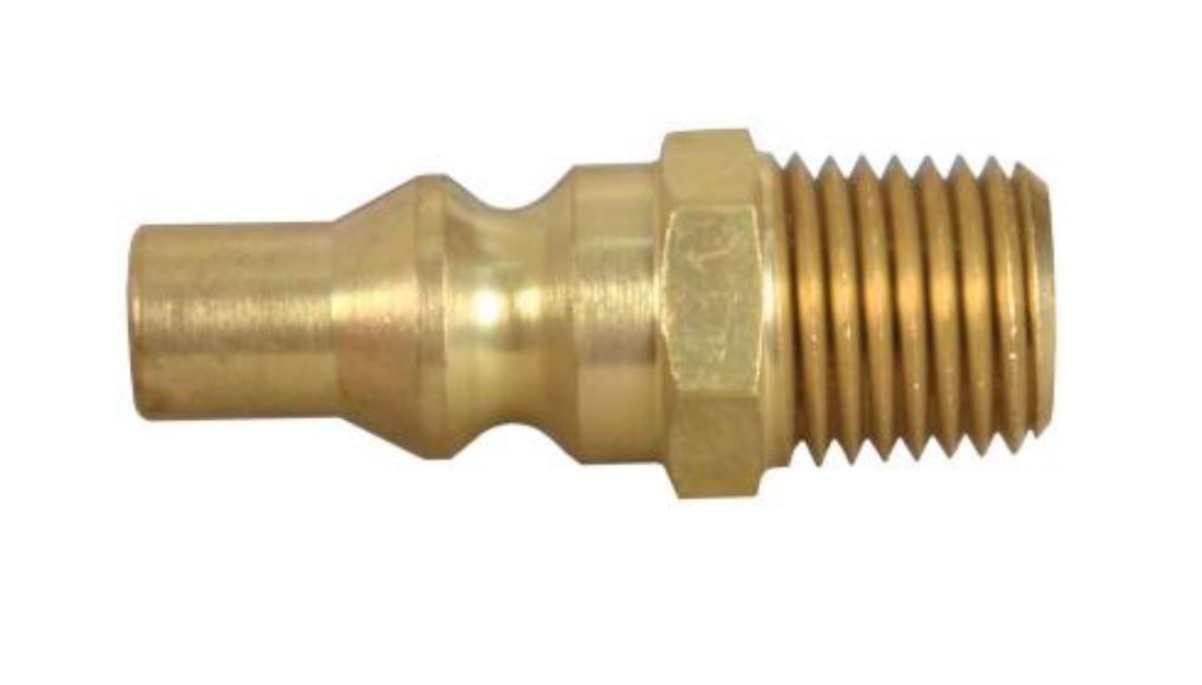 JR Products Propane Hose Connector, 1/4 in Male Pipe Thread x Male Quick Connect - 07-30445