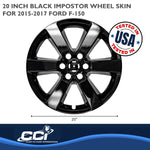 Coast2Coast Wheel Skins & Styled Wheel Covers IWCIMP380BLK product image 3