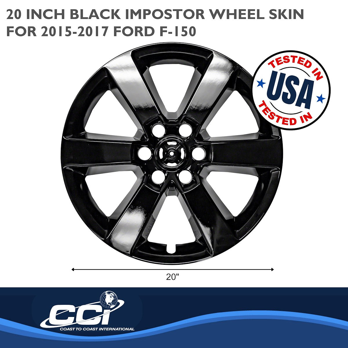Coast2Coast Wheel Skins & Styled Wheel Covers IWCIMP380BLK product image 3