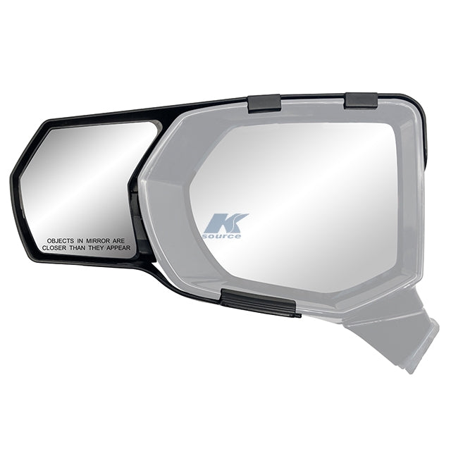 K-Source Exterior Towing Mirror, Black, Set of 2 - 80950