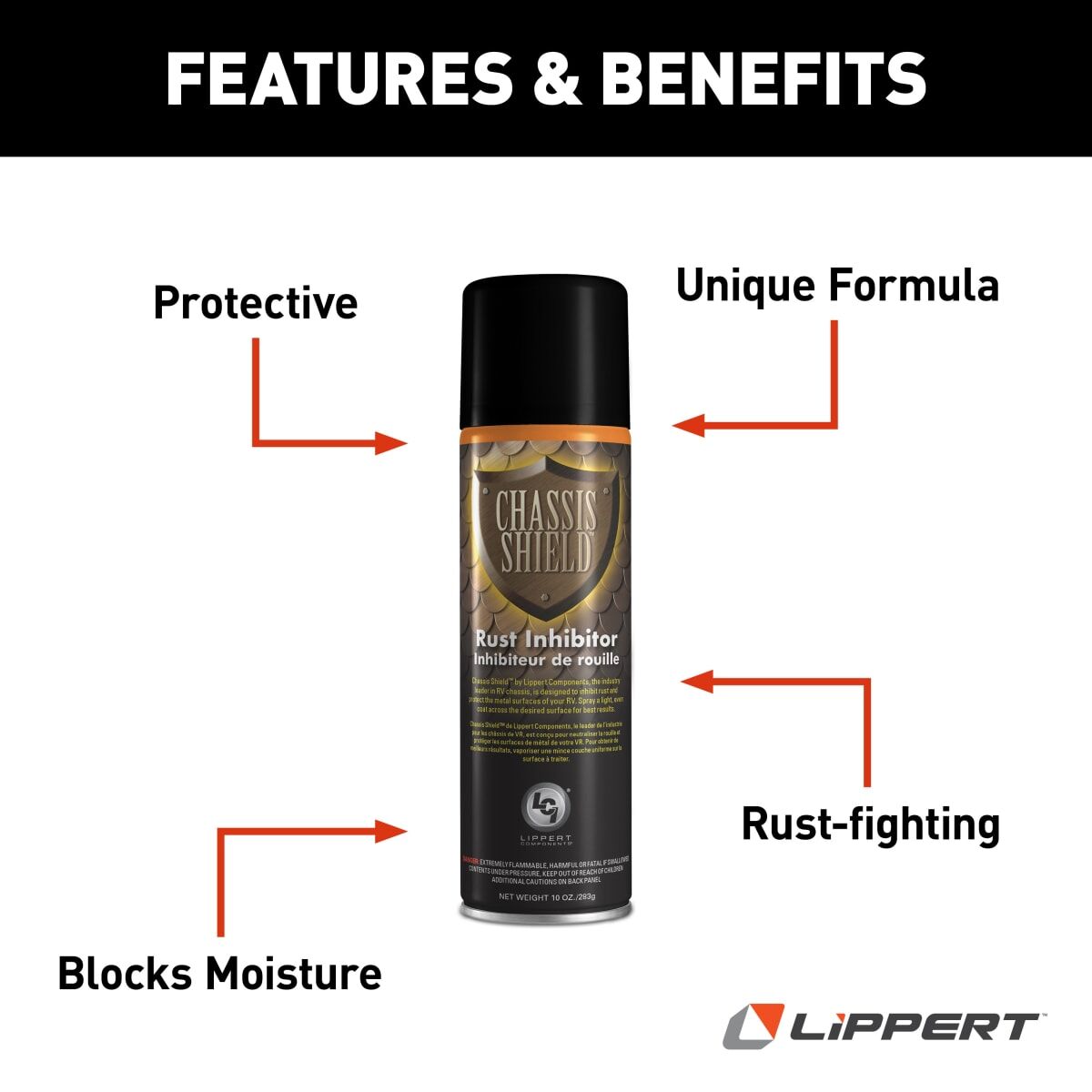 Lippert Rust And Corrosion Inhibitor, 11 oz Aerosol Can - 674806