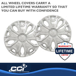 Coast2Coast Wheel Cover, 16 in, 5 Split Spoke, Chrome Plated, Set Of 4 - IWC51216C